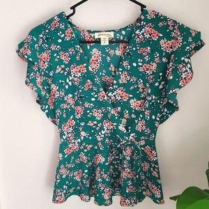 Monteau Women's Floral Blouse ❤️